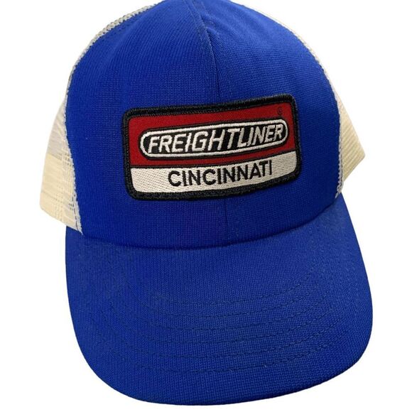 Tonkin Inc Freightliner Cincinnati Blue white Vintage trucker baseball cap - Picture 1 of 7